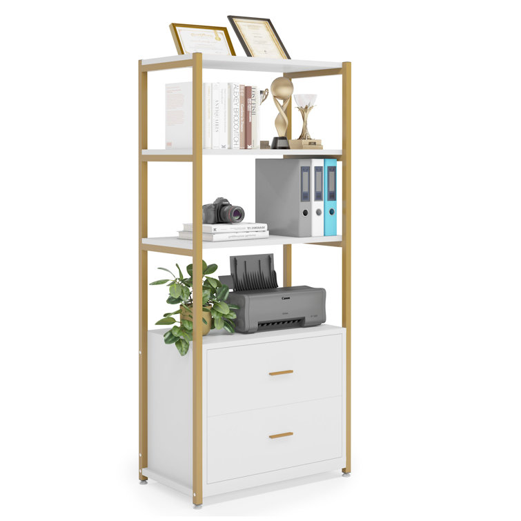 Everly Quinn Etagere Storage Bookcase Reviews Wayfair